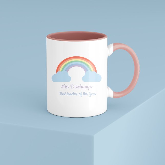 Pastel Rainbow  Mug (Pastel Rainbow Mug)