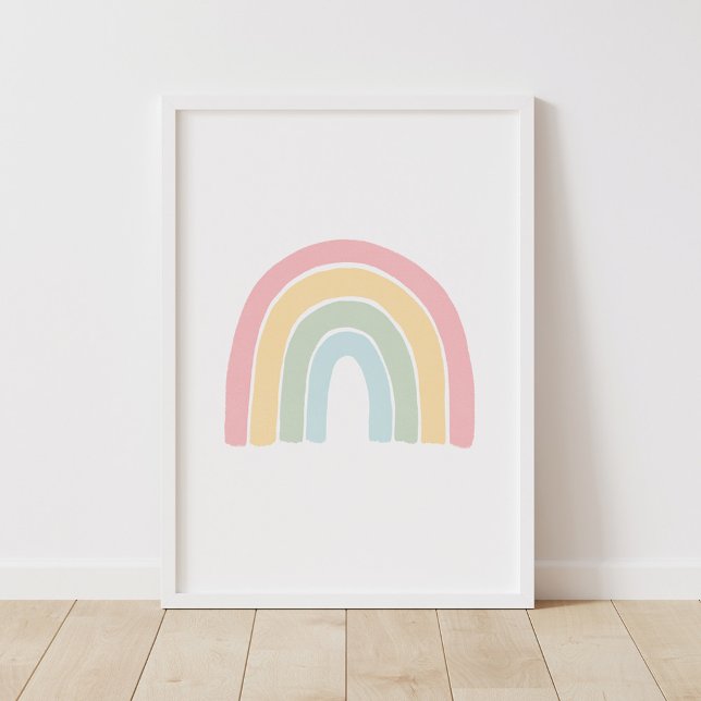 Pastel Rainbow Nursery Decor Poster (Creator Uploaded)