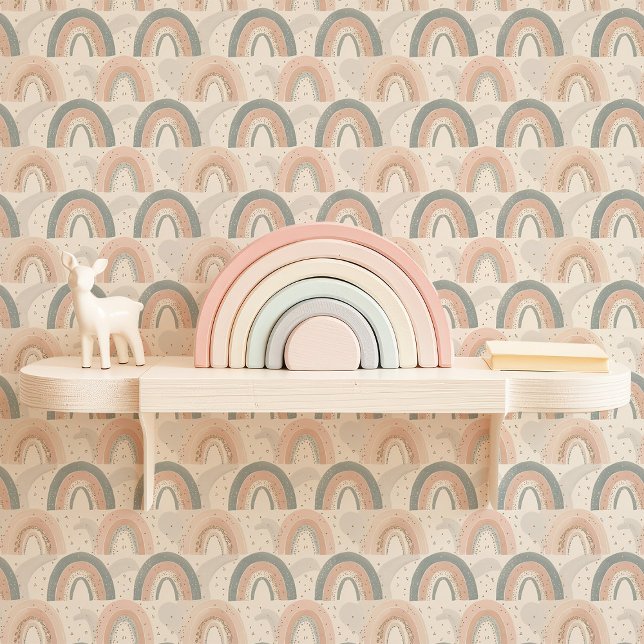 Pastel Rainbow Nursery Wallpaper (Creator Uploaded)