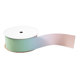Pastel Rainbow of Colour Grosgrain Ribbon