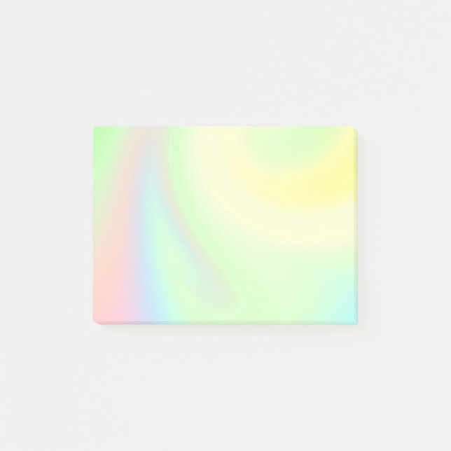 Pastel Rainbow of Colour Post-it Notes (Front)