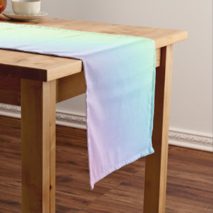 Pastel Rainbow of Colour Short Table Runner
