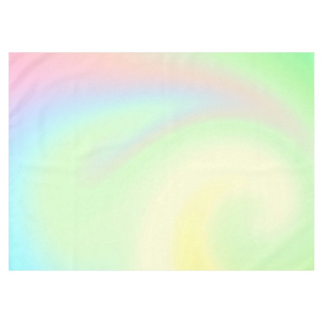 Pastel Rainbow of Colour Tablecloth (Front (Horizontal))