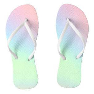 Pastel Rainbow of Colour Thongs