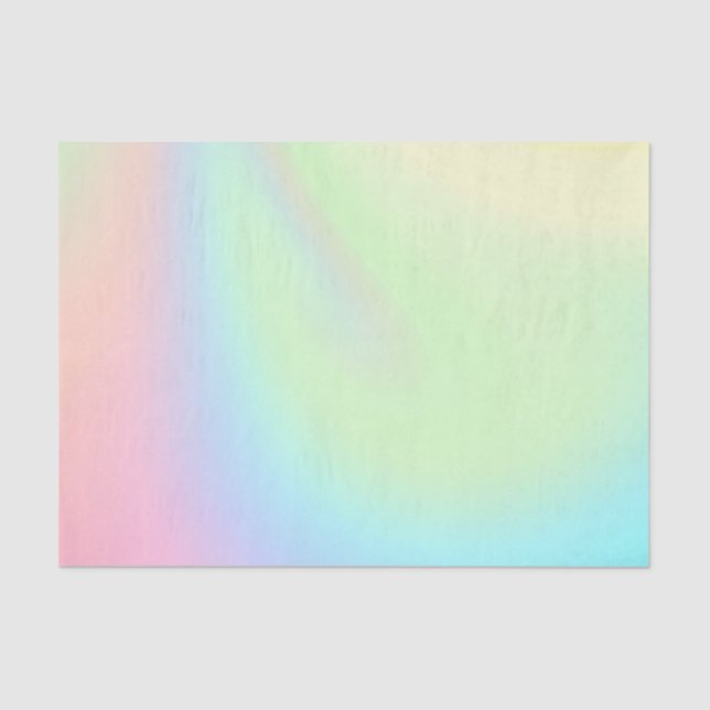 Pastel Rainbow of Colour Tissue Paper (Front)