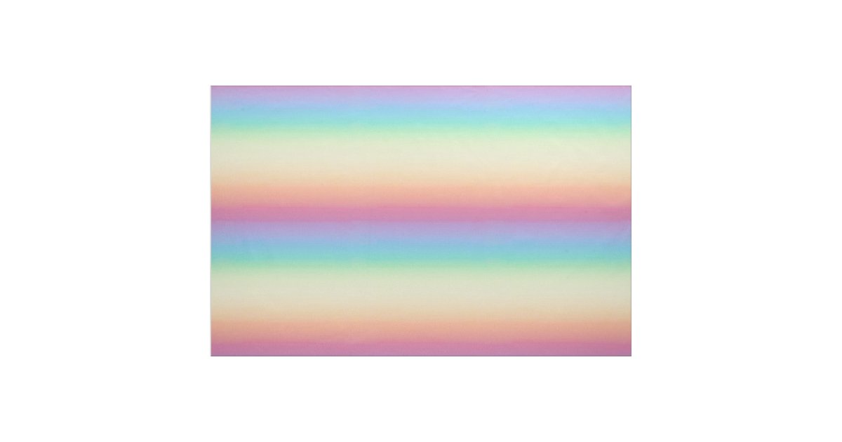 Pastel Rainbow Ombre Fabric Zazzle