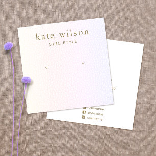 Pastel Rainbow Ombre Stud Earring Display Card