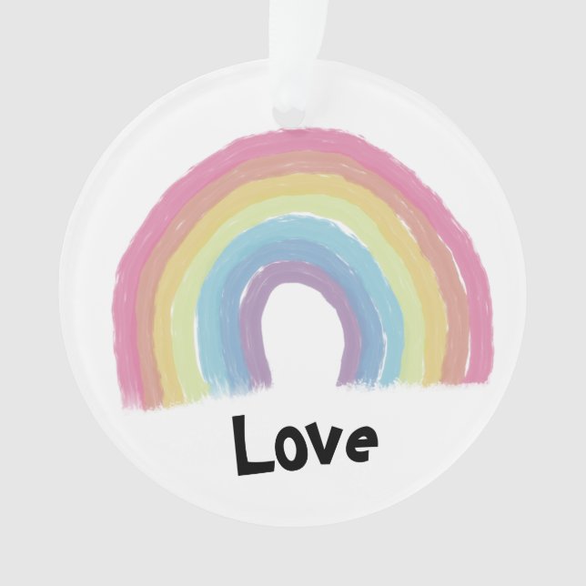 Pastel rainbow ornament (Front)