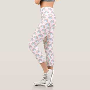 Pastel Rainbow Pattern Leggings