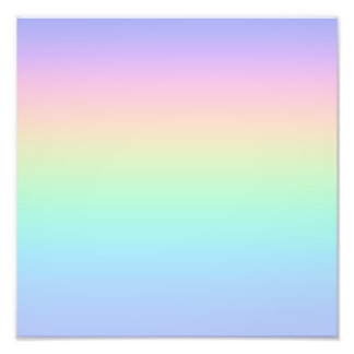 Pastel rainbow photo print