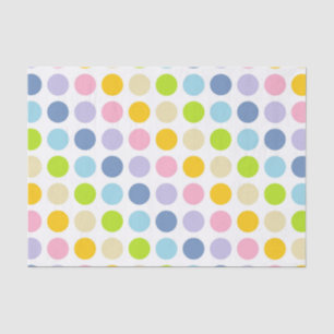 Pastel Rainbow Polka Dots Tissue Paper