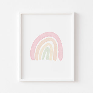 Pastel rainbow poster