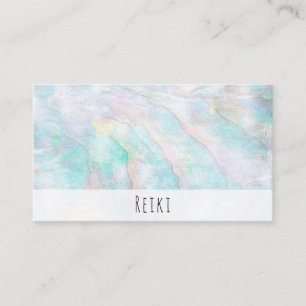 *~* Pastel Rainbow Reiki Yoga Healing Business Card