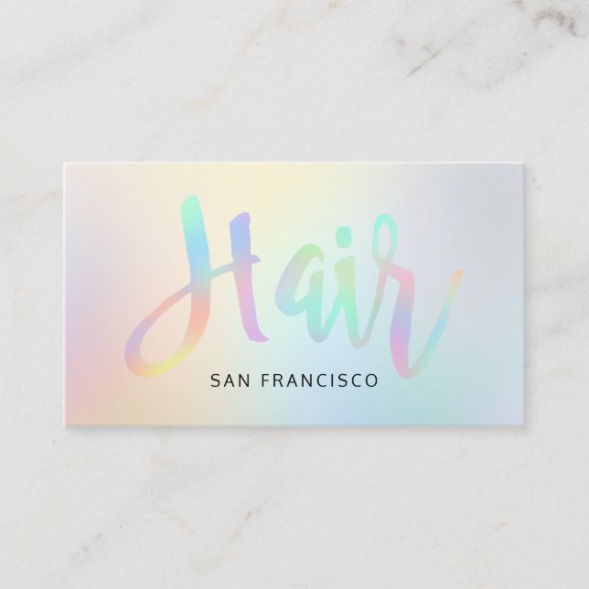 pastel rainbow shades business card (Front)