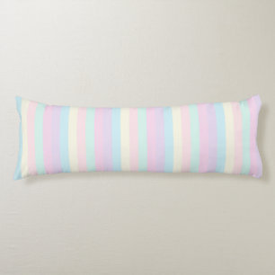 Pastel Rainbow Sherbet Stripes Body Cushion