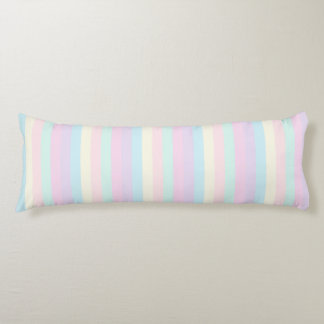 Pastel Rainbow Sherbet Stripes Body Cushion