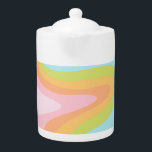 Pastel rainbow squiggle<br><div class="desc">Pastel rainbow squiggle perfect for a modern fun style</div>