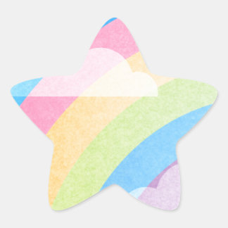 Pastel Rainbow Star Sticker