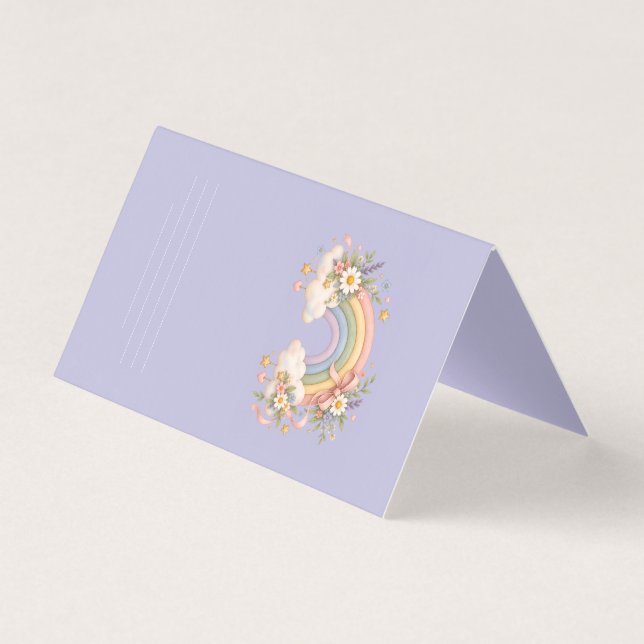 Pastel Rainbow Stationery  (Front)