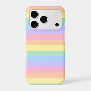 Pastel Rainbow Stripe iPhone Case