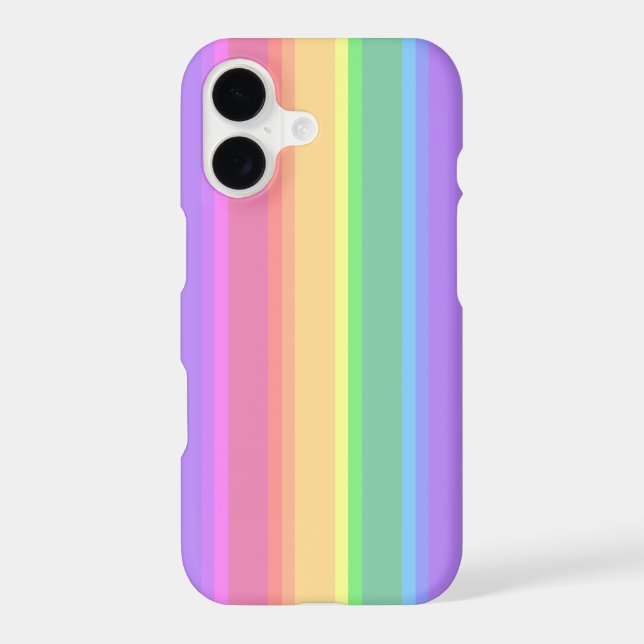 Pastel rainbow stripes (Back)