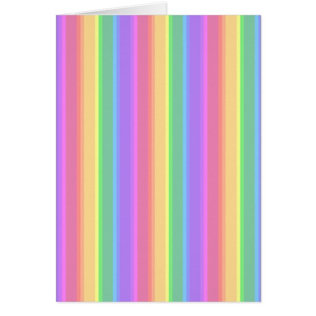 Pastel rainbow stripes (Front)