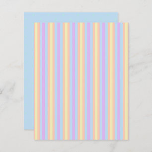 Pastel Rainbow Stripes and Spots Scrapbook Paper