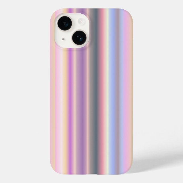 Pastel Rainbow Strips - Pattern Case-Mate iPhone Case (Back)