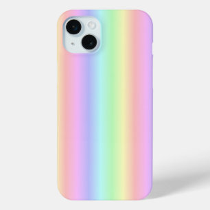 Pastel Rainbow Strips - Pattern iPhone 15 Mini Case