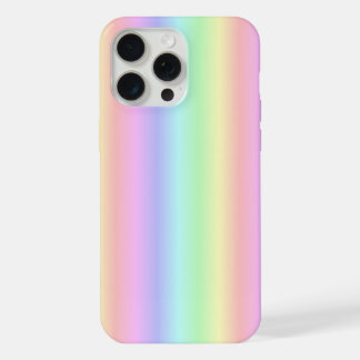 Pastel Rainbow Strips - pattern iPhone 15 Pro Max Case