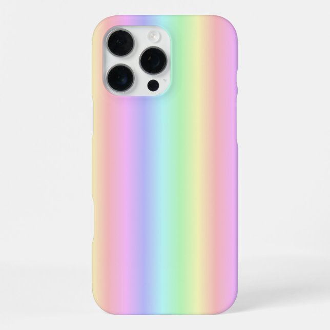 Pastel Rainbow Strips - pattern iPhone Case (Back)