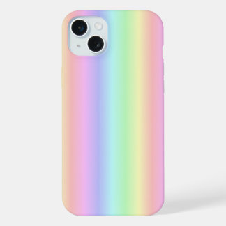 Pastel Rainbow Strips - pattern iPhone 15 Plus Case