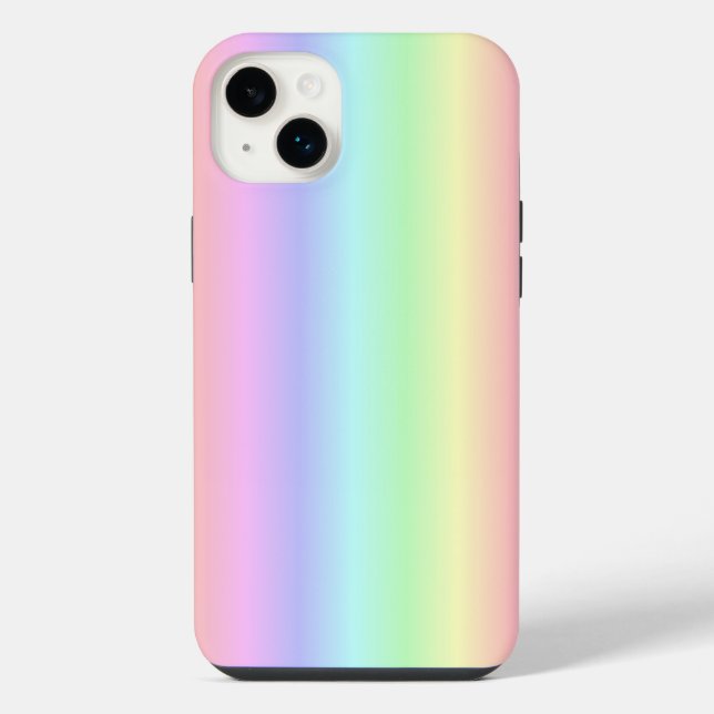 Pastel Rainbow Strips - pattern iPhone Case (Back)