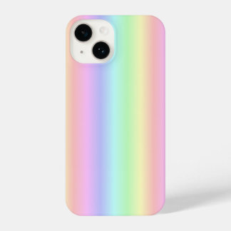 Pastel Rainbow Strips - pattern iPhone 14 Case