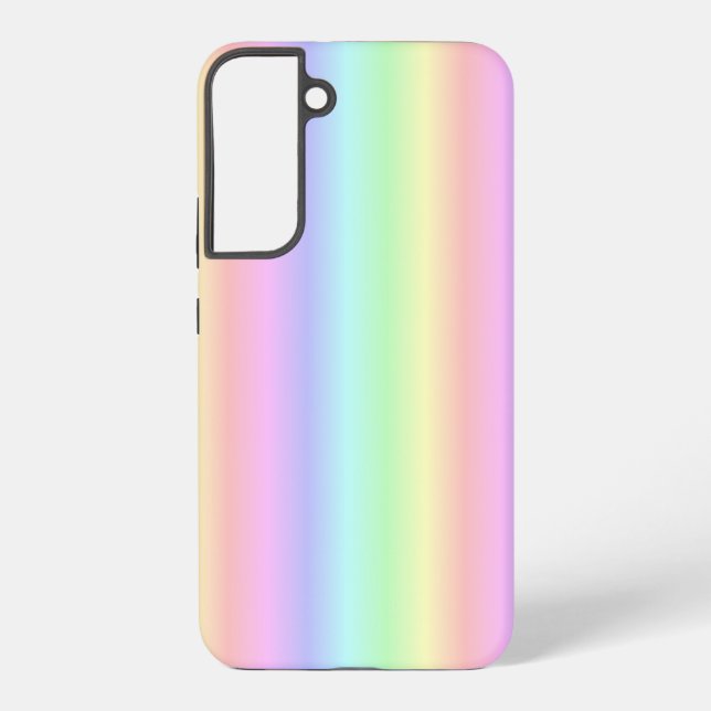 Pastel Rainbow Strips - pattern Samsung Galaxy S22+ Case (Back)