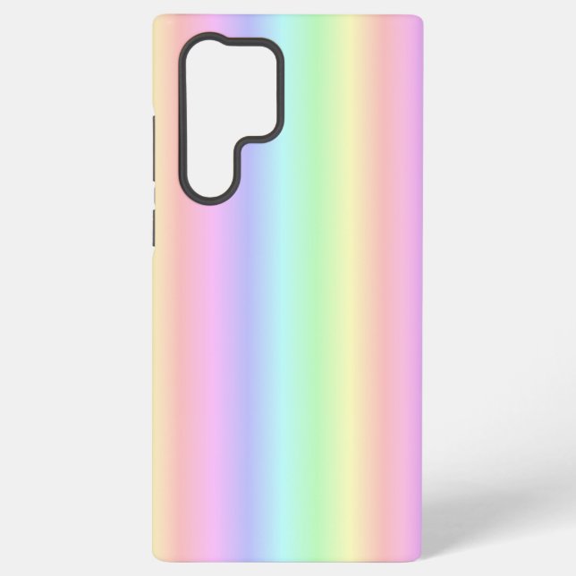 Pastel Rainbow Strips - pattern Samsung Galaxy S22 Ultra Case (Back)