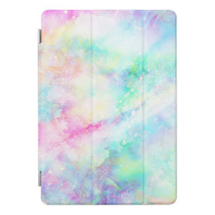 Pastel Rainbow Tie Dye Galaxy iPad Pro Cover