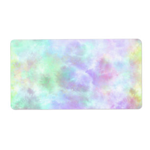 Pastel Rainbow Tie-Dye Watercolor Painting