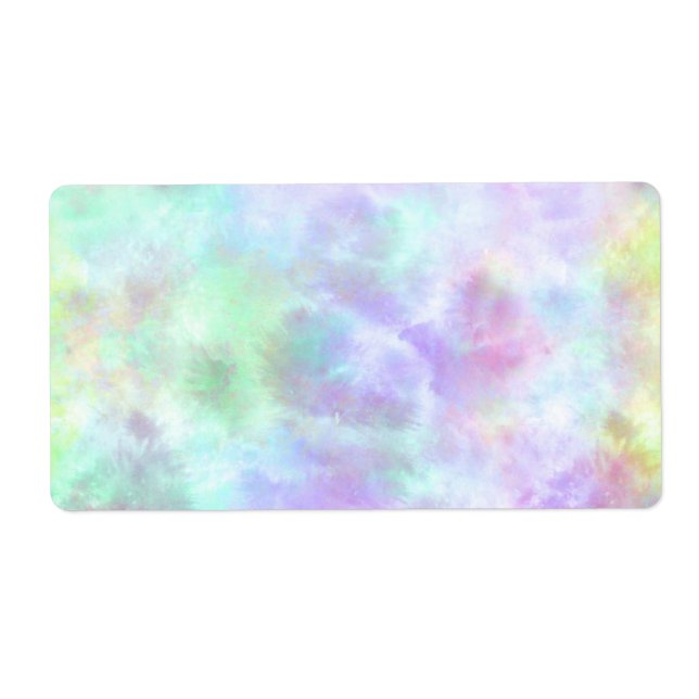 Pastel Rainbow Tie-Dye Watercolor Painting (Front)