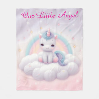 Pastel Rainbow Unicorn Blanket