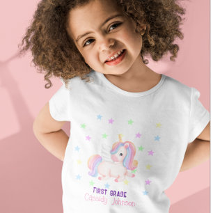Pastel rainbow unicorn stars T-Shirt