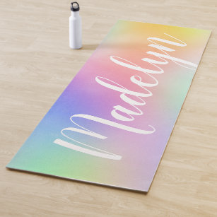 Pastel Rainbow Cloudy Sky Aesthetic Yoga Mat