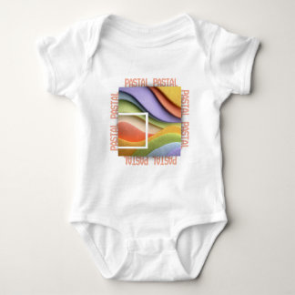 Pastel Rainbow Waves Baby Bodysuit or T-Shirt