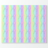Pastel Rainbow Wedding Giftwrap for Gay Men Wrapping Paper (Flat)