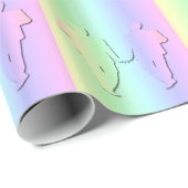 Pastel Rainbow Wedding Giftwrap for Gay Men Wrapping Paper (Roll Corner)