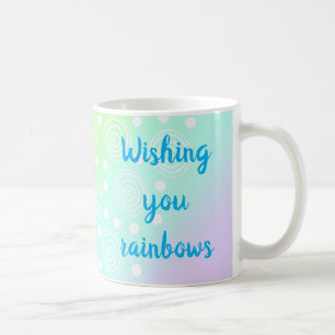 Pastel Rainbow "Wishing You Rainbows" Mug
