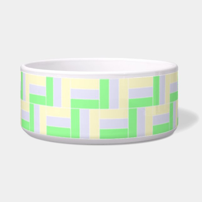 Pastel Rectangles Pattern White Dashed Lines (Front)