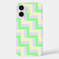 Pastel Rectangles Pattern White Dashed Lines