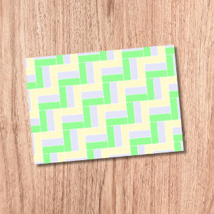 Pastel Rectangles Pattern White Dashed Lines Post-it Notes