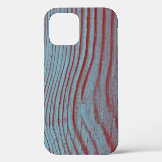 Pastel Red and Green Wood Grain Case-Mate iPhone Case (Back)